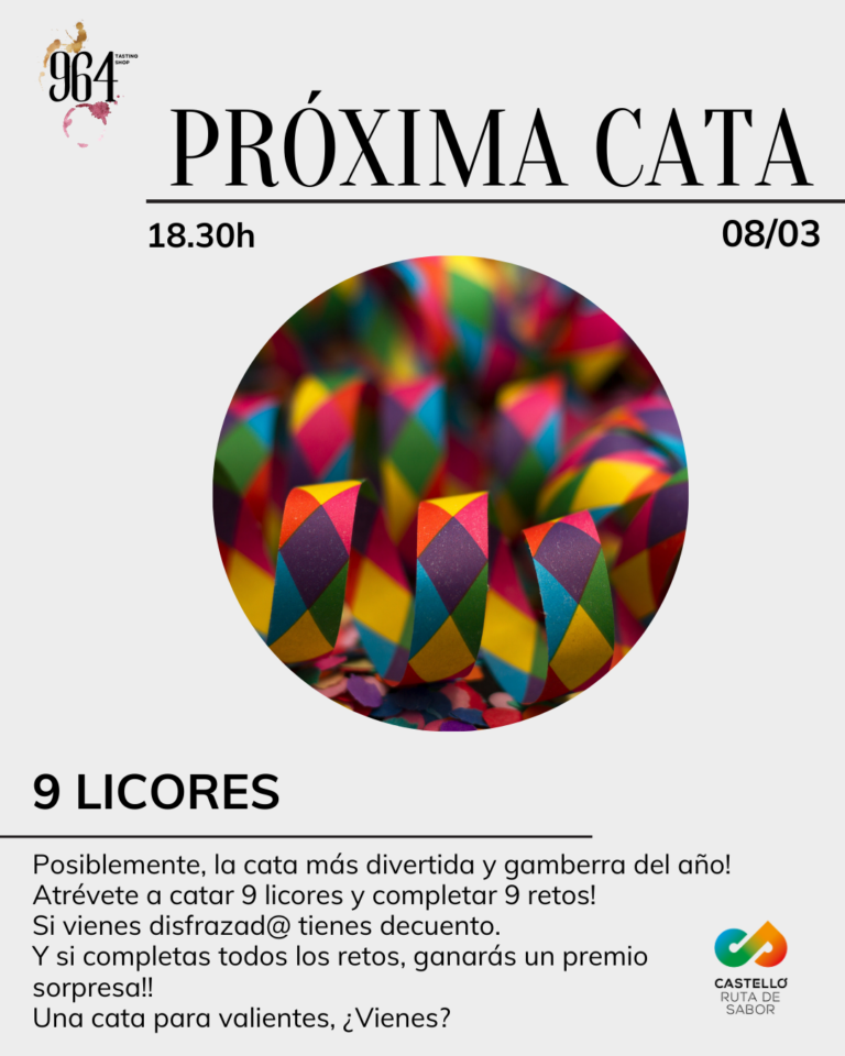 Cata 9 licores Carnaval Alcossebre
