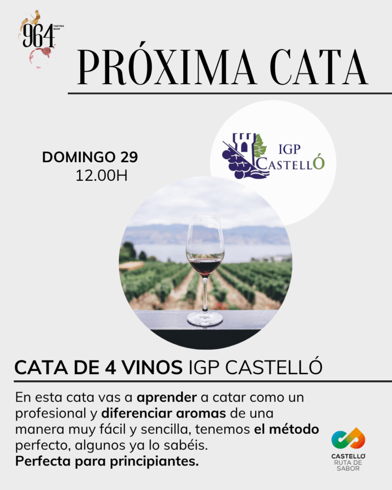 Cata 4 vinos IGP Castelló