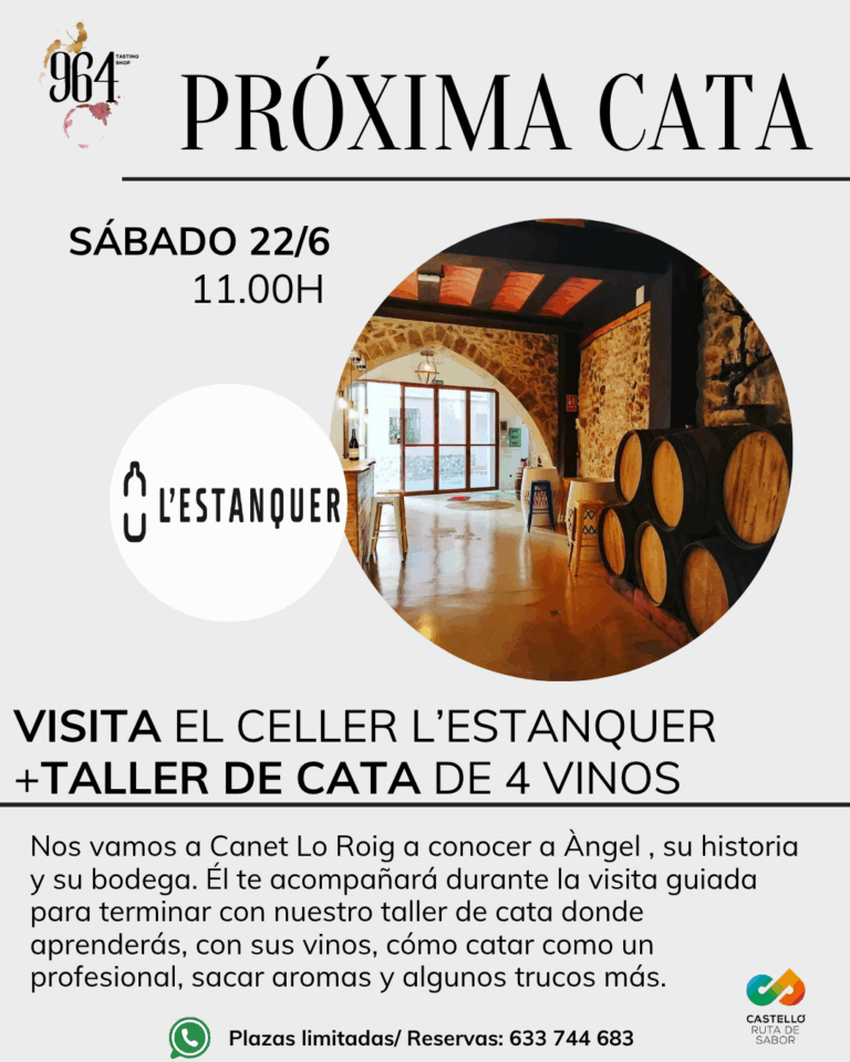 Visita a la Bodega L'Estanquer + cata 4 vinos + aperitivo