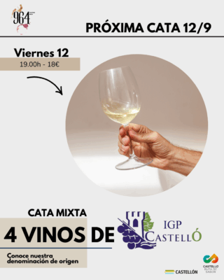 Aprende a catar con vinos de nuestra IGP Castelló