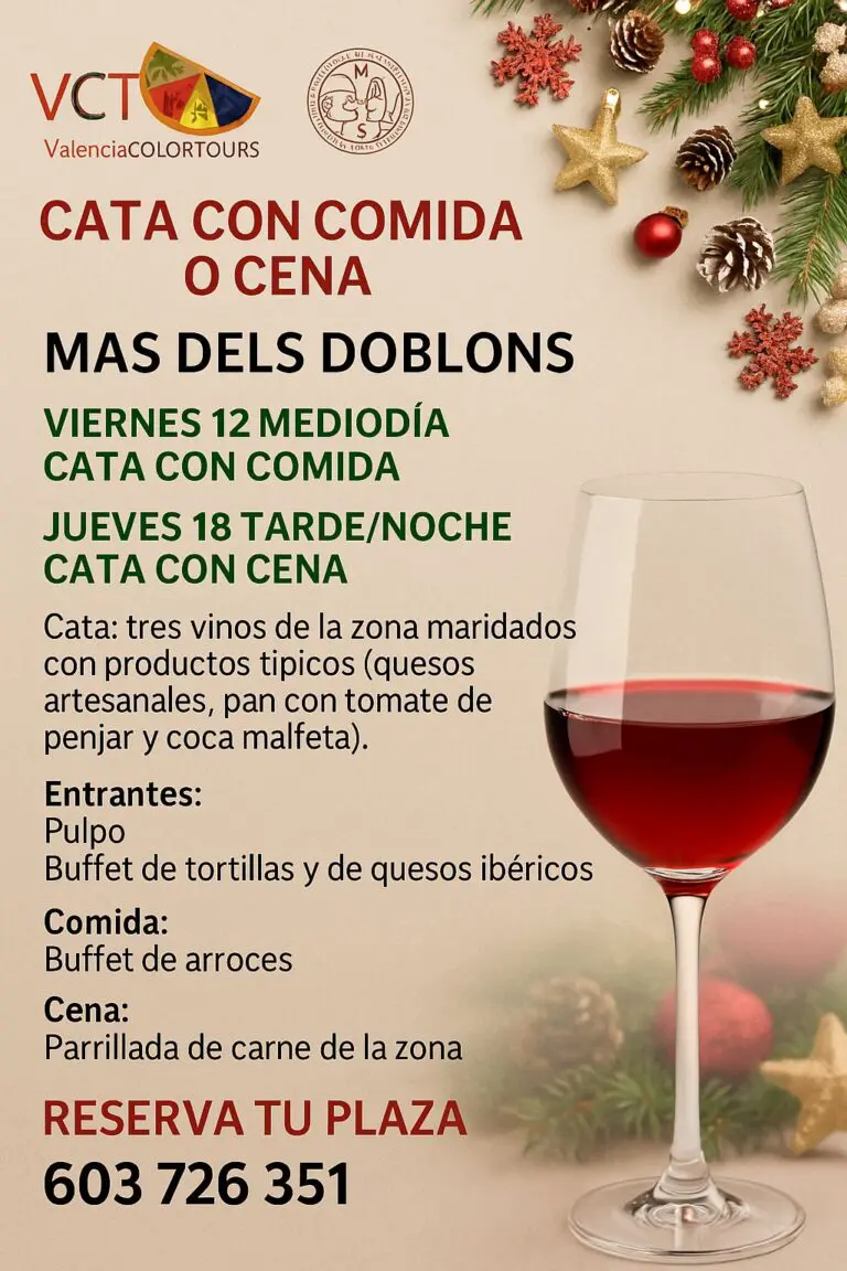 EVENTOS NAVIDAD: CATA + COMIDA O CENA