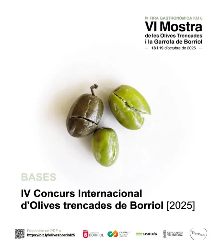 IV Concurso Internacional de Aceitunas Rotas de Borriol (2025)