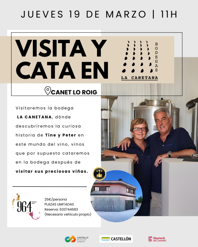 VISITA A LA BODEGA LA CANETANA +CATA 5 VINOS