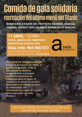 La comida del Titánic llega al Hotel Abadia del Maestrat