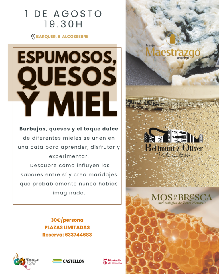 ESPUMOSOS, QUESOS Y MIEL