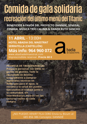 La comida del Titánic llega al Hotel Abadia del Maestrat