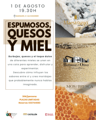 ESPUMOSOS, QUESOS Y MIEL